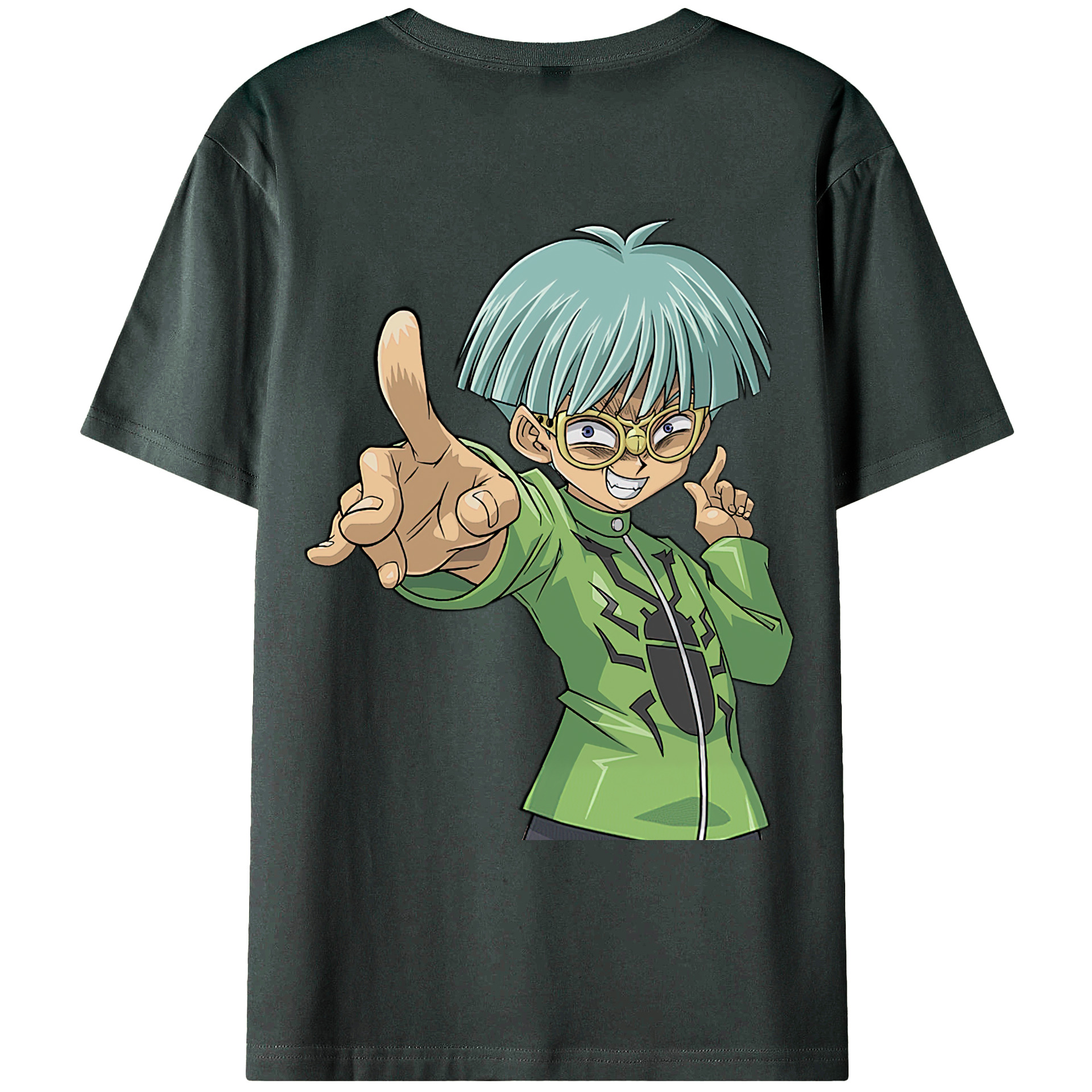 （画像用） 遊☆戯☆王 Yu-Gi-Oh! 綿100％ メンズ半袖Tシャツ（バックプリント） 通気性